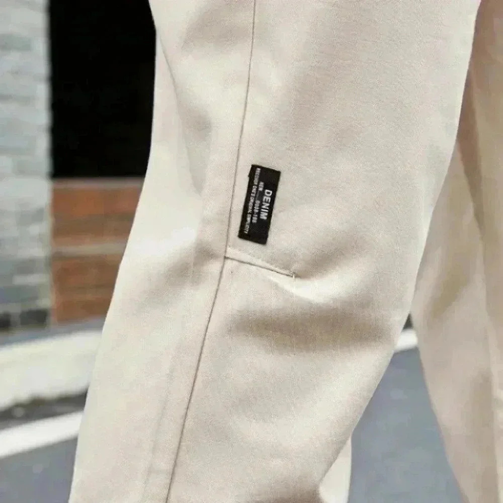 Casual Men's Cargo Pants w/Patched Pockets & Draws - Picture 4 of 6
